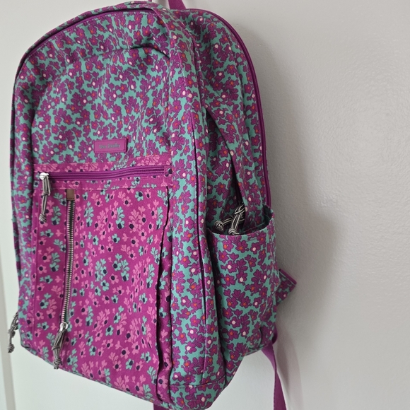 Vera Bradley Ligthen Up Printed Ditsy Dot Grand Backpack - Picture 5 of 12